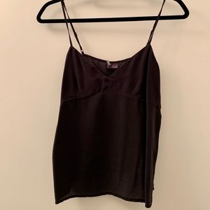 UO Sparkle & Fade Black Spaghetti-strap Top